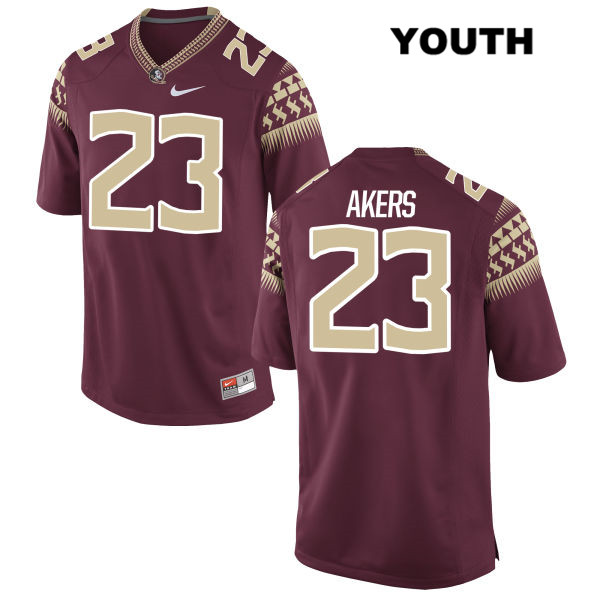 Youth NCAA Nike Florida State Seminoles #23 Cam Akers College Red Stitched Authentic Football Jersey MNE8769HK